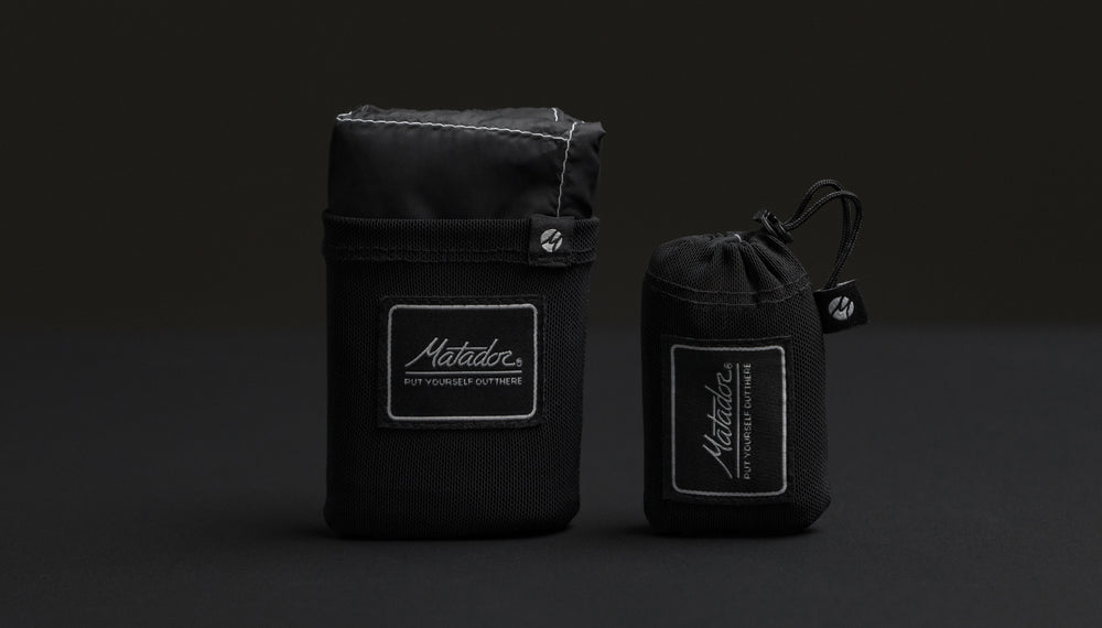 Pocket Blanket and Pocket Blanket Mini on black background