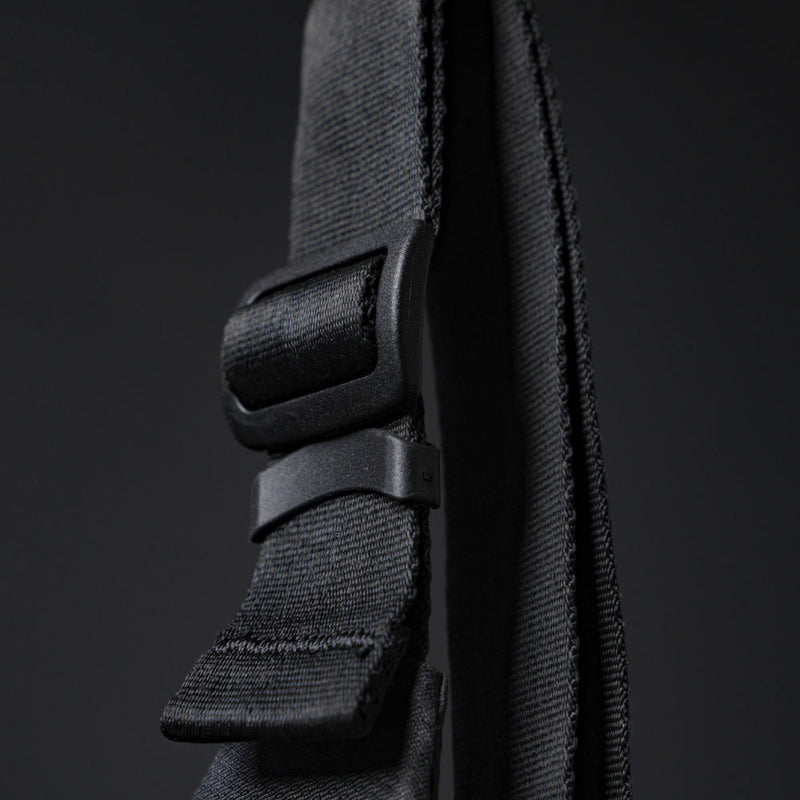 Detail view of adjustable On-Grid Hip Pack belt