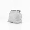 3/4 view of Arctic white waterproof toiletry case on white background