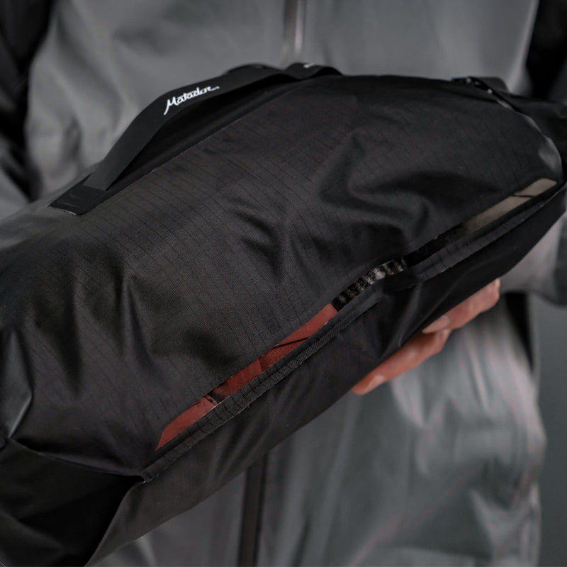 Close up view of clear viewing window on Dry Bag