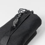Close up view of black Pocket Blanket Mini  loop details