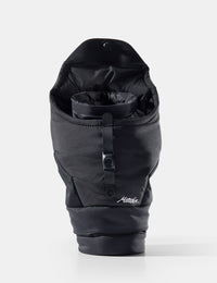 Black insulated camera base layer on a white background