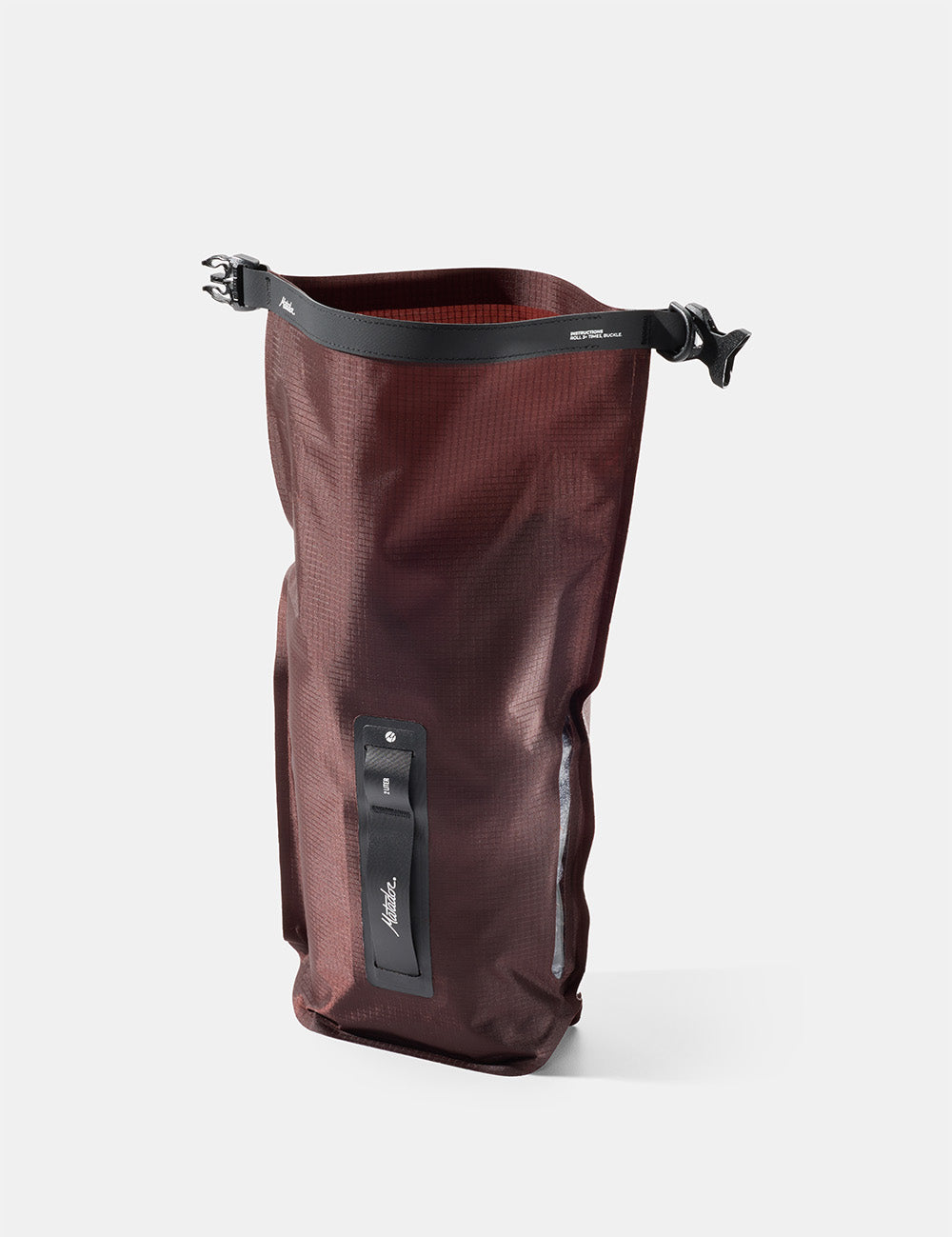 garnet dry bag on a white background