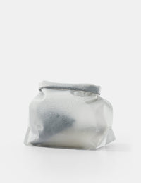 White toiletry case on a white background