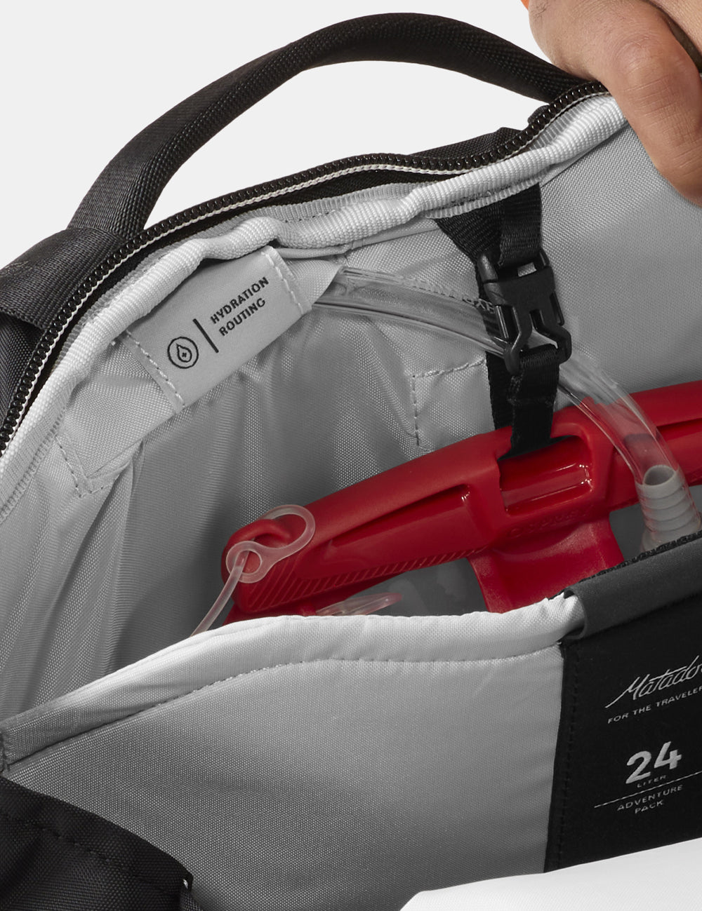 water bladder inside backpack