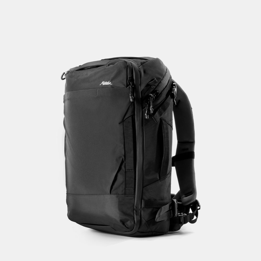 3/4 view of black globerider35 on light gray background