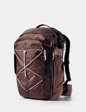 garnet backpack on a white background