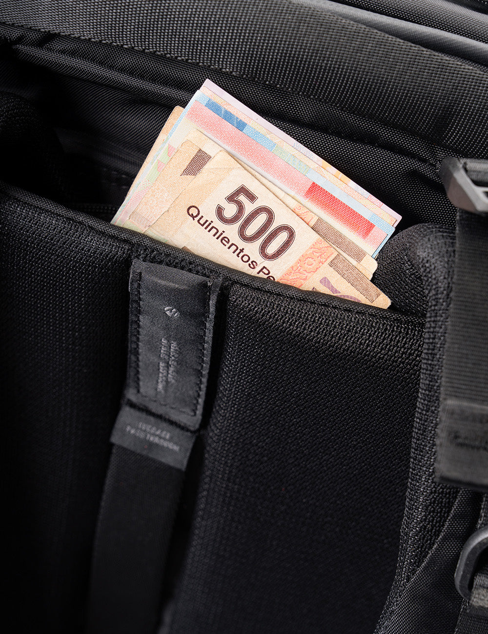 money coming out of hidden pocket