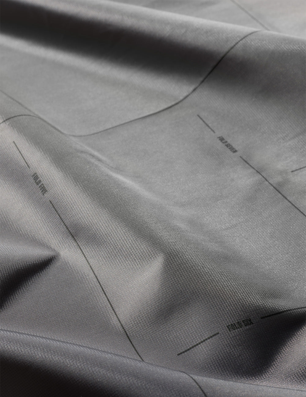 Close up view of easy pack pattern