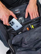 placing phone in backpack pockets