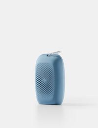 Blue towel case on a white background