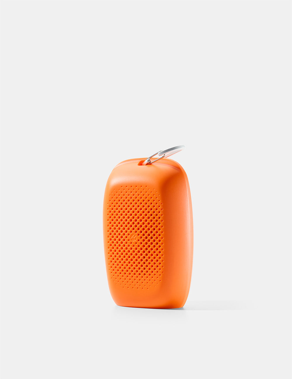 orange silicone case on white background
