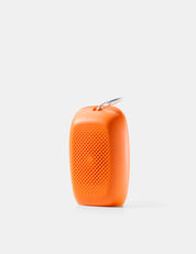 orange silicone case on white background