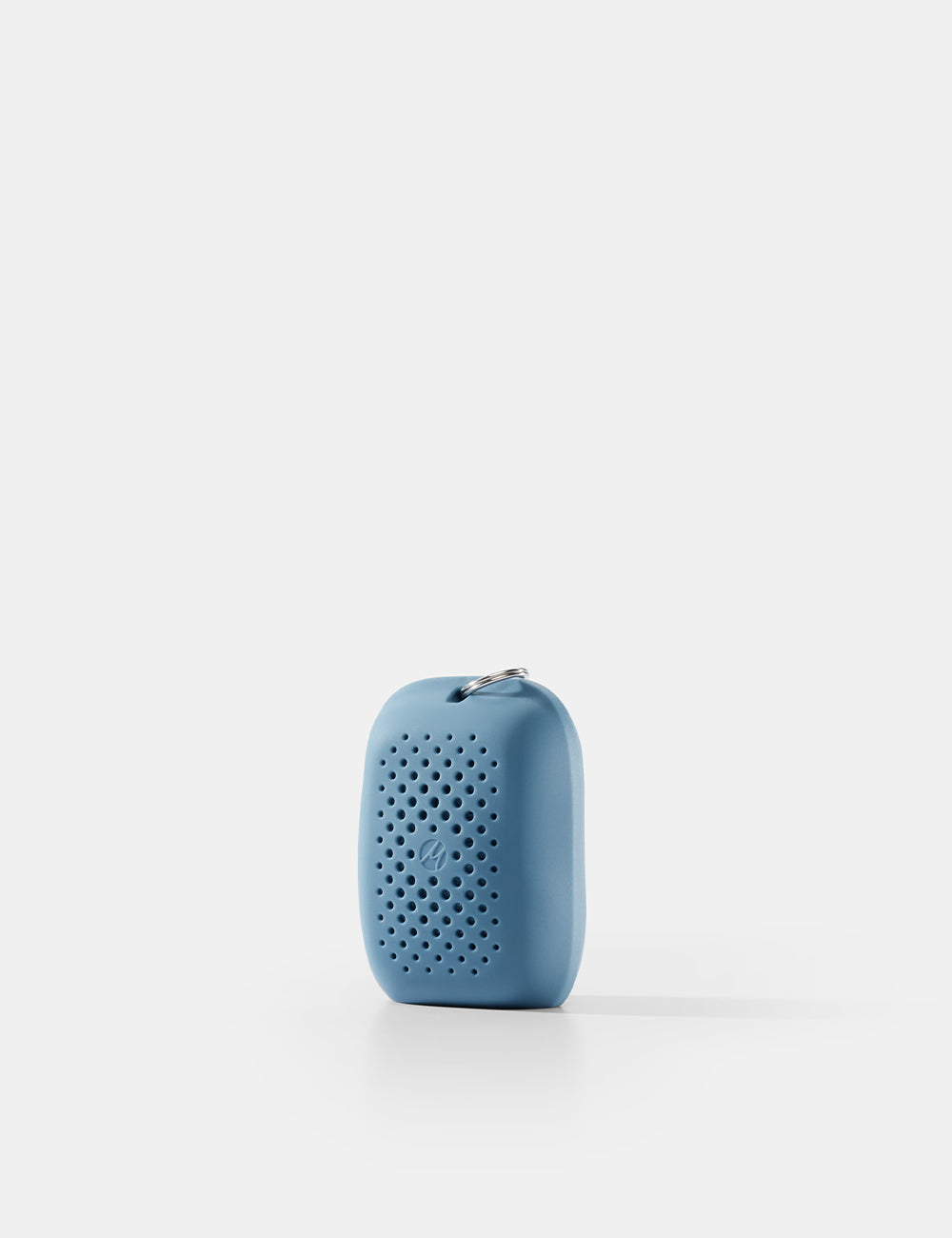 Blue towel case on a white background