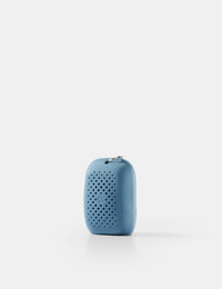 Blue towel case on a white background