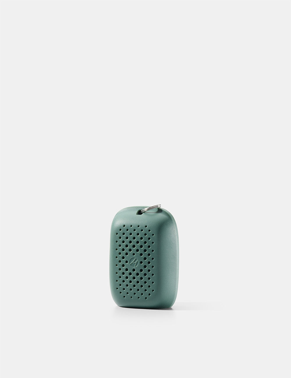 green silicone case on white background