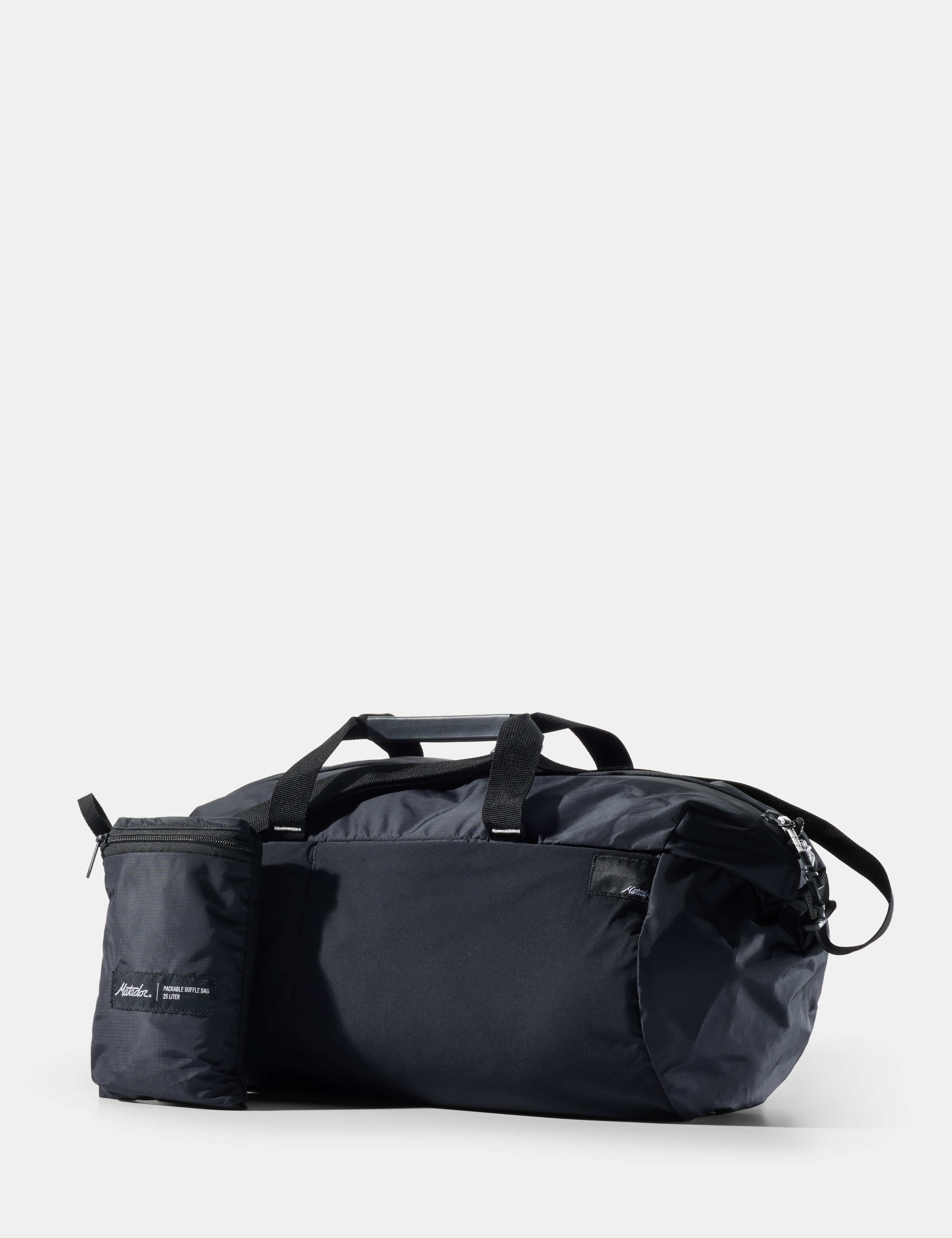 black travel duffel bag Leather Duffle for Men 24" | Full Grain Buffalo Leather Bag so much so you might just be tempted to carry it any where you go Weekender Bag | Black Canvas
