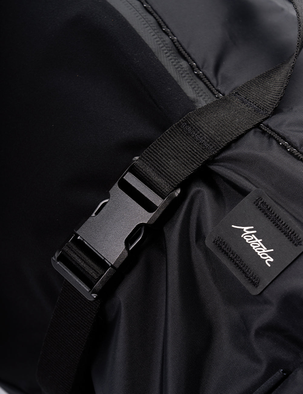 black buckle on fabric