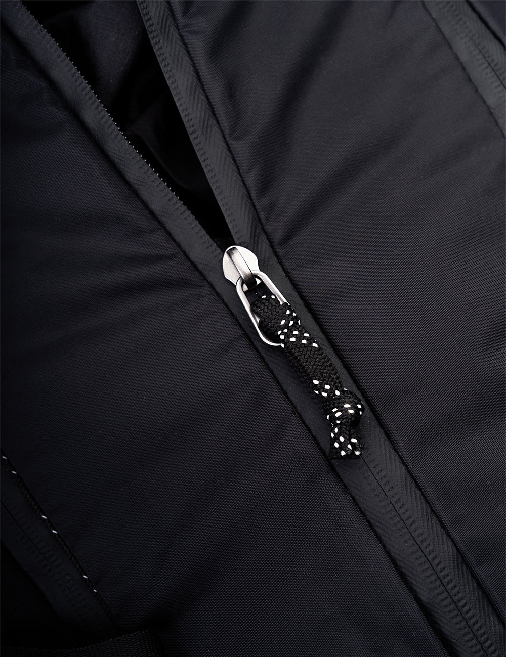 close up view of zipper puller