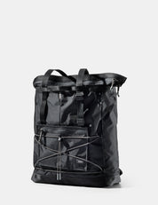 Black tote on a white background