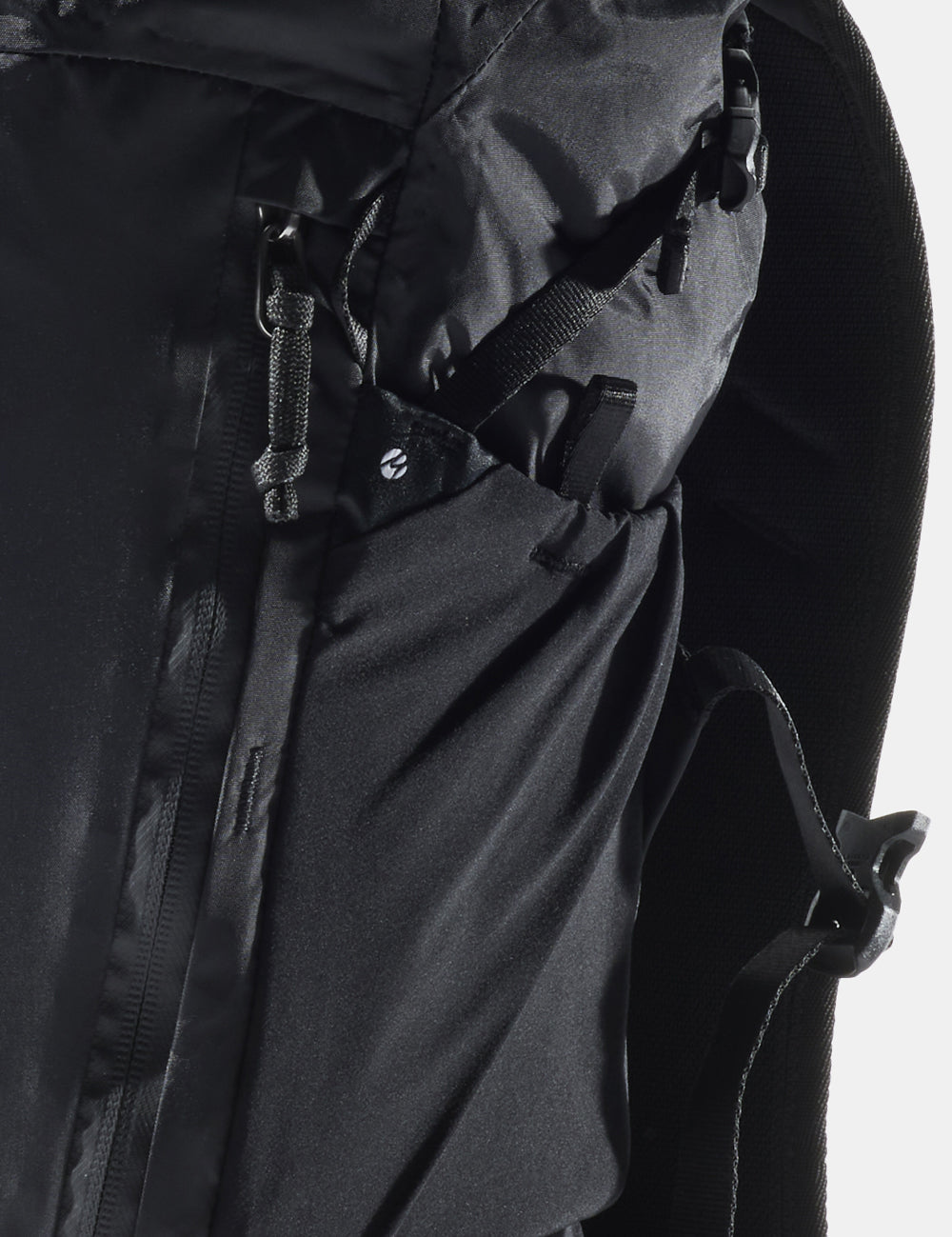 close up view of backpack side pocket