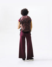 video of person wearing garnet backpack