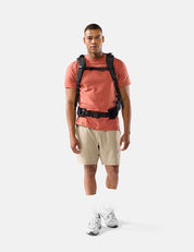 video of man wearing black backpack