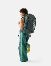 video of person wearing a juniper backpack