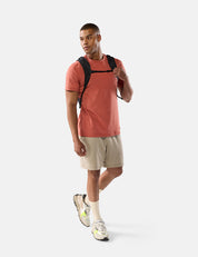 video of man wearing black backpack