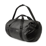 3/4 view of duffel on white background