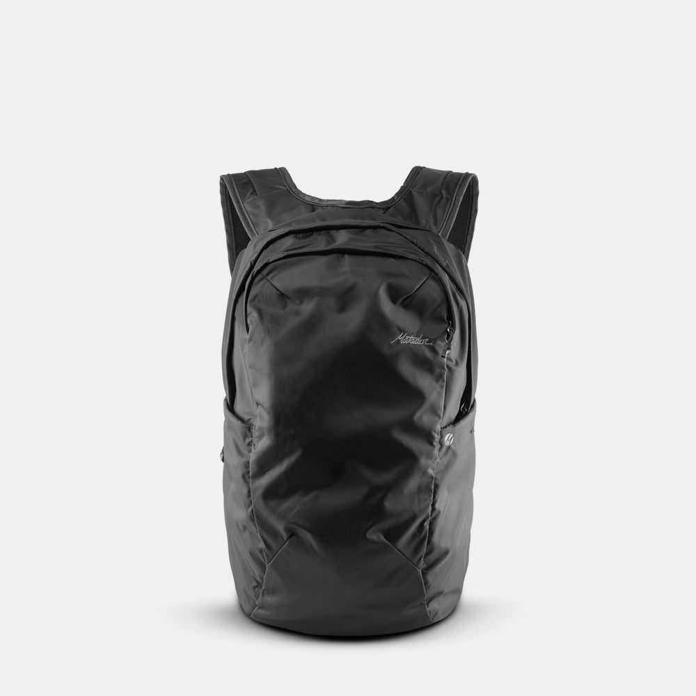 Front view of backpack on white background