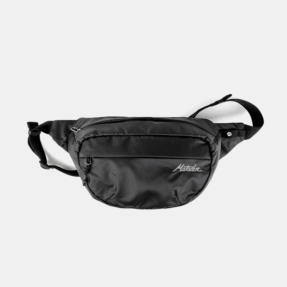 Front view of hip pack on white background