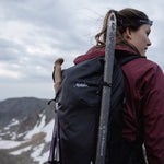 Woman wearing Beast18 on an alpine mountain