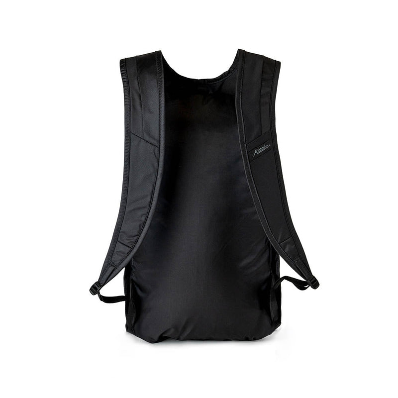 Back view of backpack on white backgorund