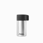 Small canister on white background