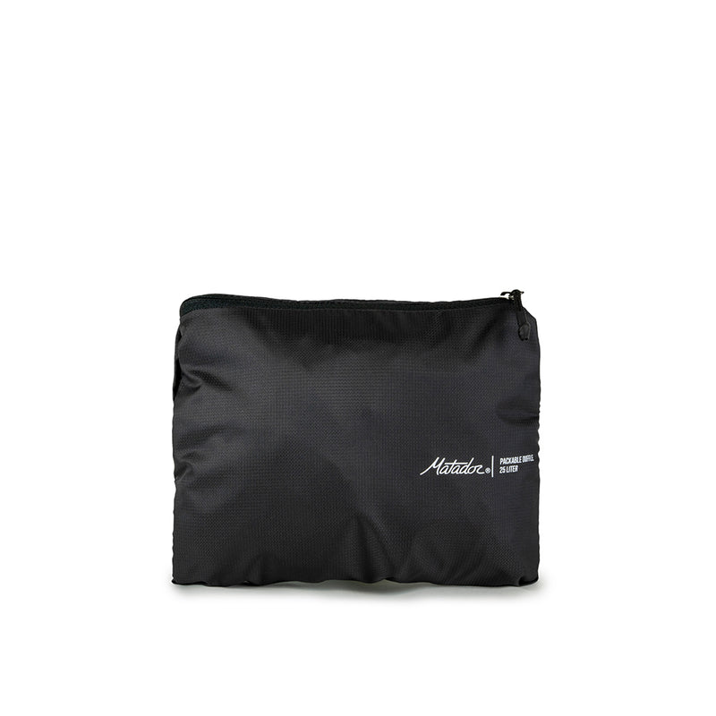 Packed pouch on white background